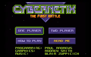 Cybernetix - The First Battle screen shot title